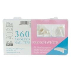 The Edge 360 French White Nail Tips Assorted
