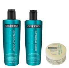 Osmo Deep Moisture Shampoo 1000ml, Conditioner 1000ml and Deep Repair Mask 100ml