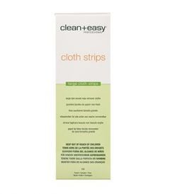 Clean+Easy Strips Non Woven Wax Remover Cloths Large (100)