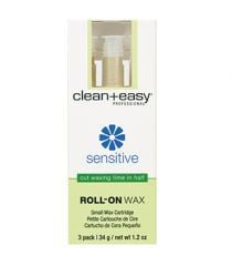 Clean+Easy Sensitive Roll-On Wax Refill Cartridge Small (3)