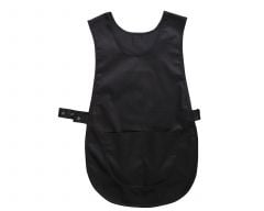 Tabard With Adjustable Size Straps & Front Pocket Large - Black