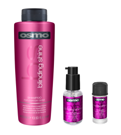 Osmo Blinding Shine Shampoo 400ml, Serum 50ml and Definer 40ml