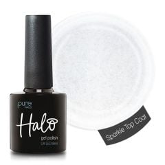 Halo Gel Polish Sparkle Top Coat (Non Wipe) 8ml
