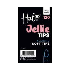 Halo Jellie Nail Tips Almond Sizes 0-11 (120)