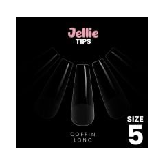 Halo Jellie Nail Tips Coffin Long Size 5 (50)