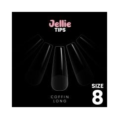 Halo Jellie Nail Tips Coffin Long Size 8 (50)