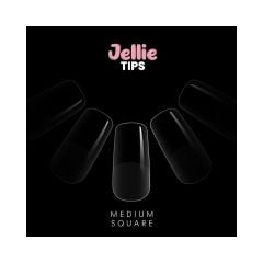 Halo Jellie Nail Tips Medium Square Sizes 0-11 (120)