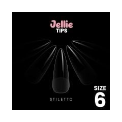 Halo Jellie Nail Tips Stiletto Size 6 (50)