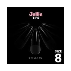 Halo Jellie Nail Tips Stiletto Size 8 (50)