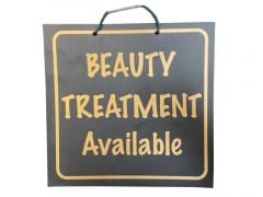 Beauty Treatments Shop Sign - Black/Gold
