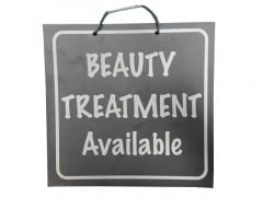 Beauty Treatments Shop Sign - Black/White