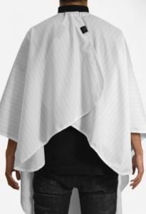 Barber Strong The Barber Cape Classic Collection White/Black Stripes