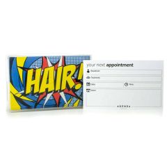 Agenda Hair Appointment Cards Pop Art