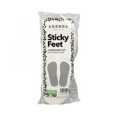 Agenda Disposable Cardboard Sticky Feet White (25)