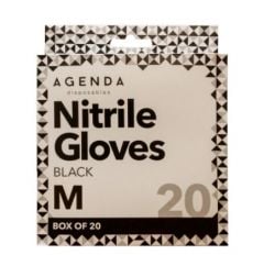 Agenda Disposibles Nitrile Gloves Black Medium (20)