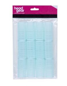 Head Gear Cling Hair Rollers - Light Blue 28mm (12)