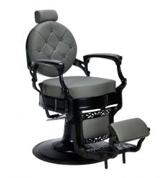 Mirplay Check Barber Chair Grey/Black