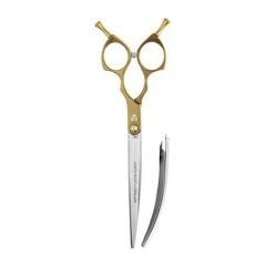 Artero Fusion Curvy Hair Cutting Scissor Gold 6"
