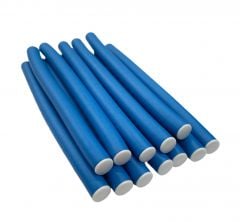 Sibel Bendy Rollers Super Flex Short Blue 18cm x 14mm (12)