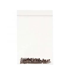 Beauty Works Aluminium Micro Rings Light Brown 100 Pieces