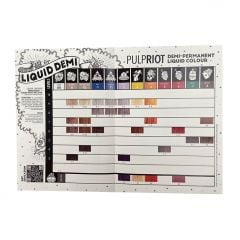 Pulp Riot Liquid Demi Cheat Sheet/Swatch Chart