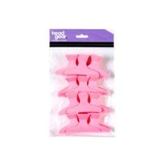 Head Gear Butterfly Clamps Pink Large (12)