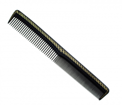 Irving Barber Co. Gold Trim Styling Comb w/ Ruler