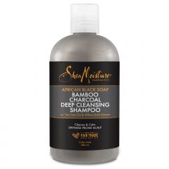 Shea Moisture African Black Soap Bamboo Charcoal Shampoo 384ml