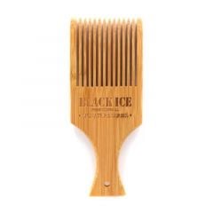 Black Ice Volumizing Natural Bamboo Hair Styling Pick Comb