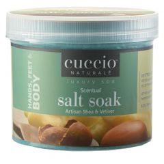 Cuccio Scentual Salt Soak Artisan Shea & Vetiver 822g