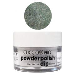 Cuccio Powder Polish Dip System Dipping Powder - Emerald Green With Rainbow Mica 14g (5525)