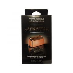 BaByliss Pro Titanium Foil Shaver Replacement Foil And Cutters Rose Gold