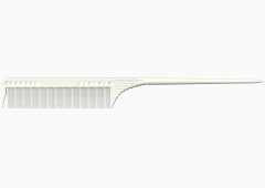 JRL Fine Teeth Tail Comb J101 8.5" White