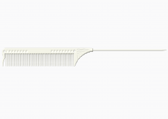 JRL Pin Tail Comb J102 8.8" White