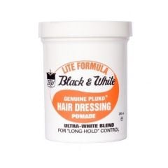 Black & White Genuine Pluko Hair Dressing Pomade Lite Hold 200ml
