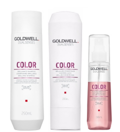 Goldwell Dualsenses Color Shampoo 250ml, Conditioner 200ml and Serum Spray 150ml
