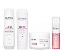 Goldwell Dualsenses Color Shampoo 250ml, Conditioner 200ml, 60sec Treatment 200ml, Serum Spray 150ml