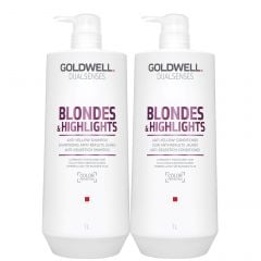 Goldwell Dualsenses Blondes & Highlights A-Y Shampoo 1000ml and Conditioner 1000ml