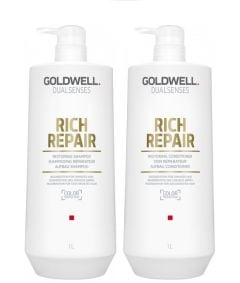 Goldwell Dualsenses Rich Repair Shampoo 1000ml and Conditioner 1000ml