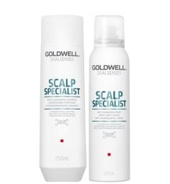 Goldwell Dual Senses Scalp Specialist Deep Cleansing Shampoo 250ml and Anti Hair Loss Spray 125ml