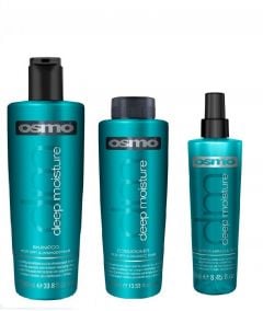 Osmo Deep Moisture Shampoo 1000ml, Conditioner 400ml and Miracle Repair 250ml
