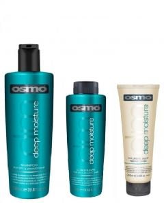 Osmo Deep Moisture Shampoo 1000ml, Conditioner 400ml and Deep Repair Mask 250ml