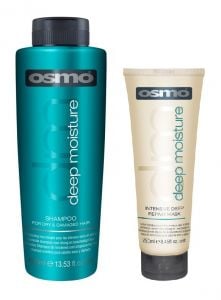 Osmo Deep Moisture Shampoo 400ml and Deep Repair Mask 250ml