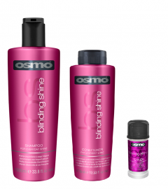 Osmo Blinding Shine Shampoo 1000ml, Conditioner 400ml and Definer 40ml