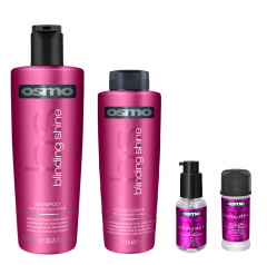 Osmo Blinding Shine Shampoo 1000ml, Conditioner 400ml, Serum 50ml and Definer 40ml
