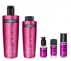 Osmo Blinding Shine Shampoo 1000ml, Conditioner 400ml, Serum 50ml, Definer 40ml and Finisher 125ml