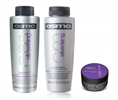 Osmo Silverising Shampoo 300ml, Conditioner 300ml and Violet Mask 100ml