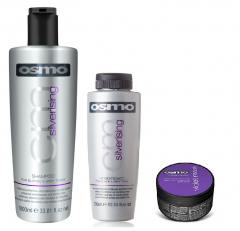 Osmo Silverising Shampoo 1000ml, Conditioner 300ml and Violet Mask 100ml