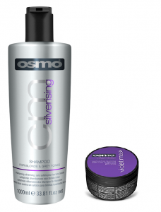 Osmo Silverising Shampoo 1000ml and Violet Mask 100ml