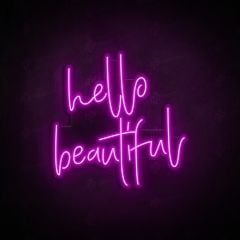 Neon Vibes Hello Beautiful Sign - Multiple Sizes and Colours